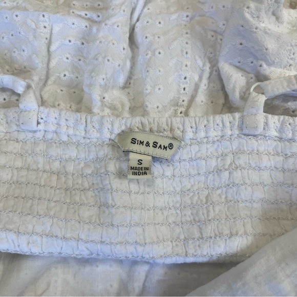 White Peplum Tank Top - Picture 3 of 5